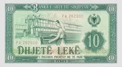 Albánia  10 Albán Lek 1976 UNC