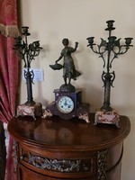 Antik Francia kandalló óra