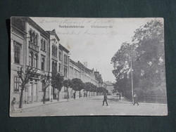 Képeslap,Székesfehérvár,Vörösmarty tér,utca látkép,Horváthné és Rónainé kereskedő kiadás,1917-