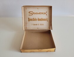 Régi bonbonos doboz Stollwerck Bouchée