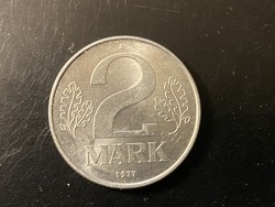 Német Demokratikus Köztársaság 2 márka 1977