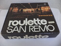 Roulette San Remo rulett játék, retro (3037)
