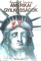 AMERIKAI GYILKOSSÁGOK !!! E R E D E T I 1981 !!! Mozi Film Plakát Poszter G---