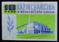 Gy115 / 1961 Kazincbarcika gyufacímke