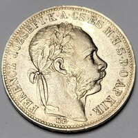 Ferenc József ezüst 1 Forint 1885 KB