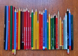 Grafit piros fehér ceruza írószer csomag Koh-i-Noor Faber Castell Jolly Lira Hardtmuth
