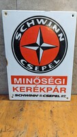 Schwinn Csepel kerékpár - zománctábla