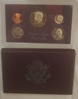1985. "S" PROOF USA  forgalmi sor eredeti tokjában (41)