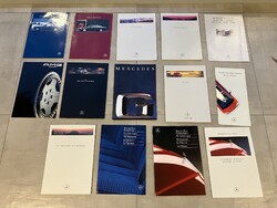 35 darab Mercedes Benz katalógus, prospektus, hirdetési anyag