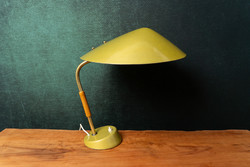 Retró Asztali Lámpa / Mid Century / Space Age Lámpa / Irodai Lámpa / Zöld