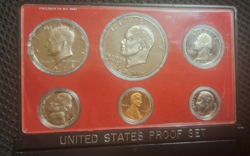 1977. "S" PROOF USA  forgalmi sor eredeti tokjában (40)