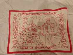Nagyméretű Hímzett Dísz