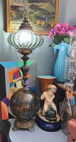 Art deco üveg asztali lámpa