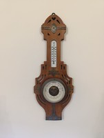 Antik barométer szecesszió jugendstil fali hőmérős barométer nem működő barometer 347 1347