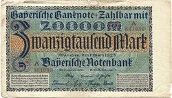 20000 márka 1923.03.01. Németország München 1.