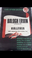 1966 Csók István Galéria plakát ! Balogh Ervin festőművész !