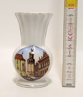 Drasche "Sopron" látképes porcelán váza (3354)