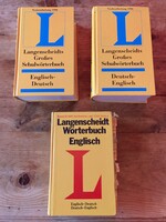 Langenscheidts Großes Schulwörterbuch Deutsch-Englisch és Englisch-Deutsch