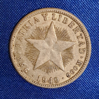 0.900 ezüst 10 centavo 1949. Kuba  (694)