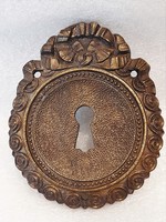Antik bronz bútorveret / zárcímke