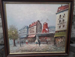 Burnett - festmény / Párizs-Moulin Rouge