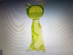 Uránüveg macska figura
