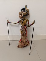 Antik báb Indonézia indonéz Jáva tipikus Jakartai batik jelmezes marionett 361 1410