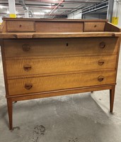 Dán teak mid-century praktikus íróasztal / szekreter / komód
