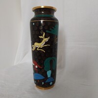 CLOISONNE Rekeszzománc váza.