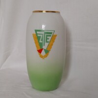 Ritka Hollóházi porcelán váza ZTE sportklub