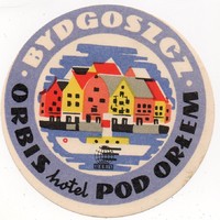 Hotel címke, bőröndcímke. Orbis Hotel, Lengyelország.