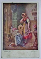 Régi művész képeslap festmények 1900-as évek legeleje