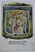 Régi művész képeslap festmények 1900-as évek legeleje