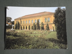Képeslap,Balatonfüred,SZOT szanatórium,üdülő,park,A gyík szobor látkép,részlet, 1980-