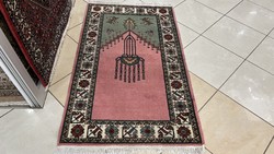 3751 Pakisztáni kézi gyapjú perzsa Ima szőnyeg 90X160CM INGYEN FUTÁR
