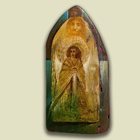 Buday Mihály: Madonna - alkotás mérete: 32x17cm - H-25-ncb
