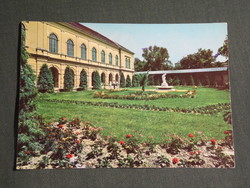 Képeslap,Balatonfüred,SZOT szanatórium,üdülő,park,A gyík szobor látkép,részlet, 1971-