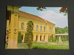Képeslap,Balatonfüred,SZOT szanatórium,üdülő,park,A gyík szobor látkép,részlet, 1974-
