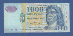 1000 Forint  1999 " DD " Ritka