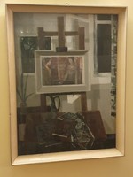 Id. Keleti Jenő eredeti képcsarnokos olaj festménye