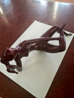 Zsolnay Török J. Eosin Figurine, Ox, Glazed