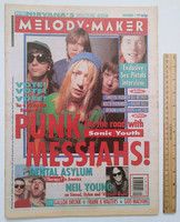 Melody Maker 1992/11/7 Sonic Youth Therapy Neil Young Keith Richards Denim Sex Pistols Strangelove H