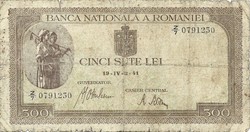 500 lei 1941.április 19. Románia 1.