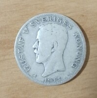 Svédország 1 Korona  1915 ezüst  800/1000.   /408/