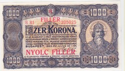 Magyarország 1000 korona 8 fillér 1925 REPLIKA
