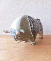 Simó Ágoston kerámia bika figura - ritkaság