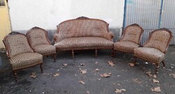 Antik neobarokk kanapé, fotel / garnitúra.