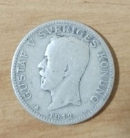 Svédország 1 Korona  1912 ezüst  800/1000.   /416/