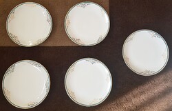 Bohemia ( csehszlovák ) porcelán süteményes tányérok ( 5 db )