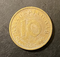Németország 10 pfennig 1937